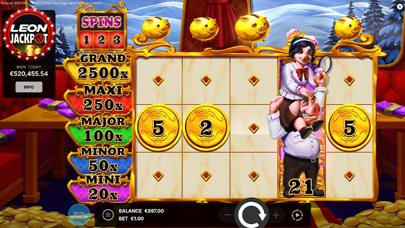 Crack The Piggy Bank Express slot gameplay