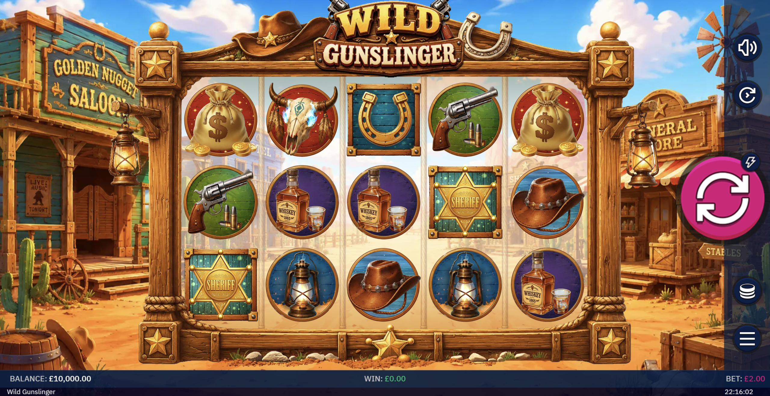 Wild Gunslinger slot gameplay