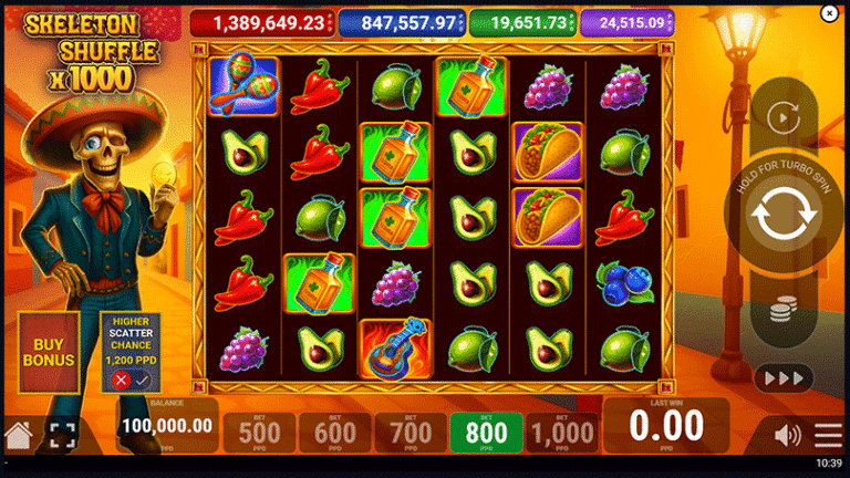 Skeleton Shuffle x1000 gameplay