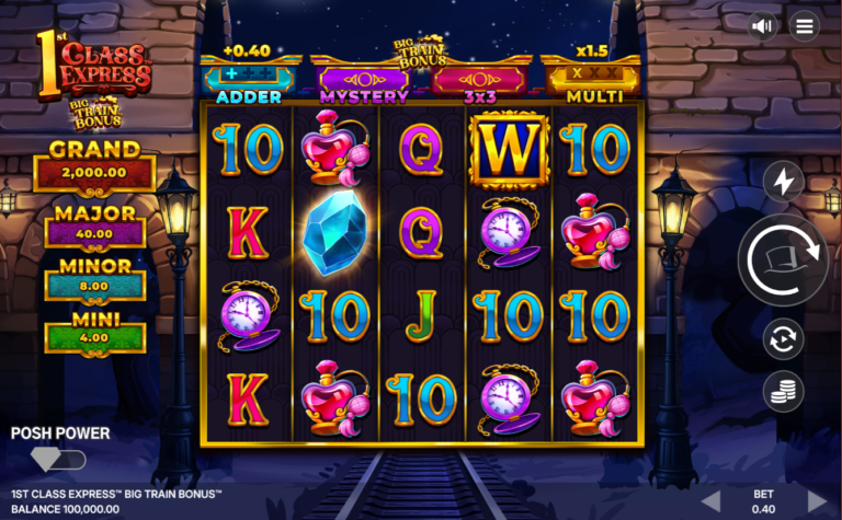 1st Class Express Big Train Bonus slot gameplay