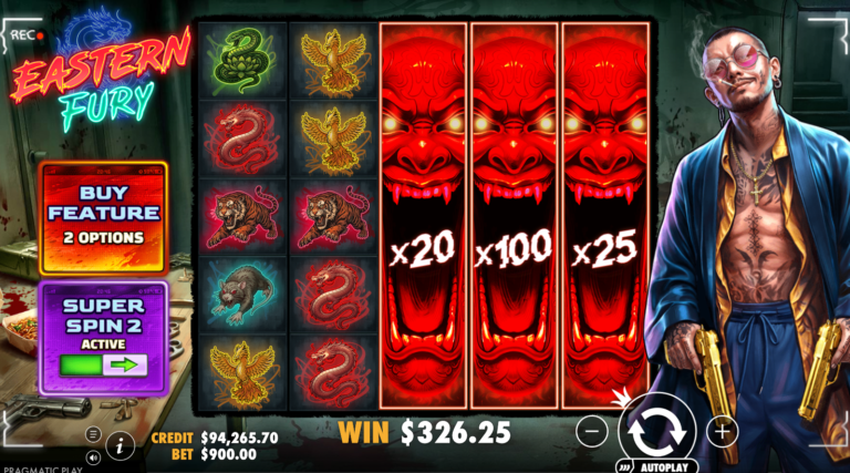 Eastern Fury slot gameplay