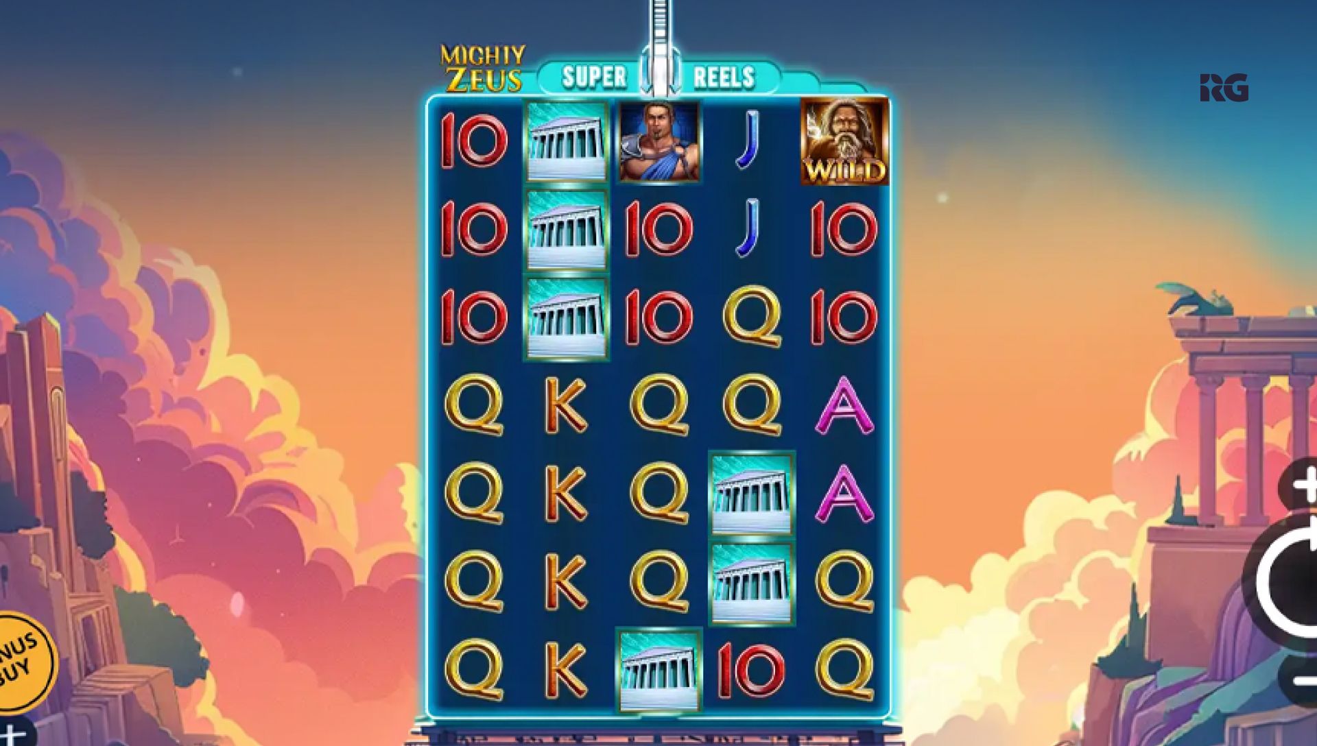 Mighty Zeus - Super Reels gameplay