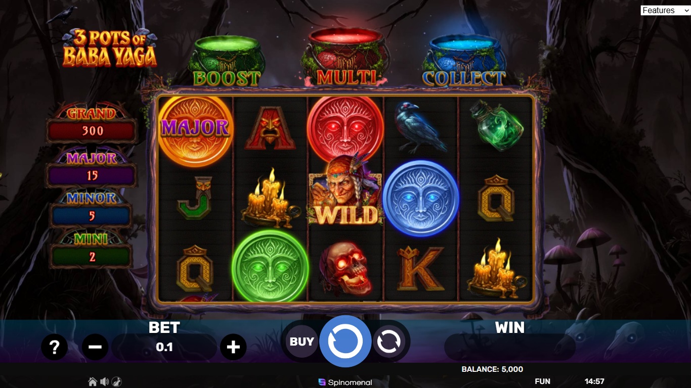 3 Pots Of BabaYaga slot gameplay