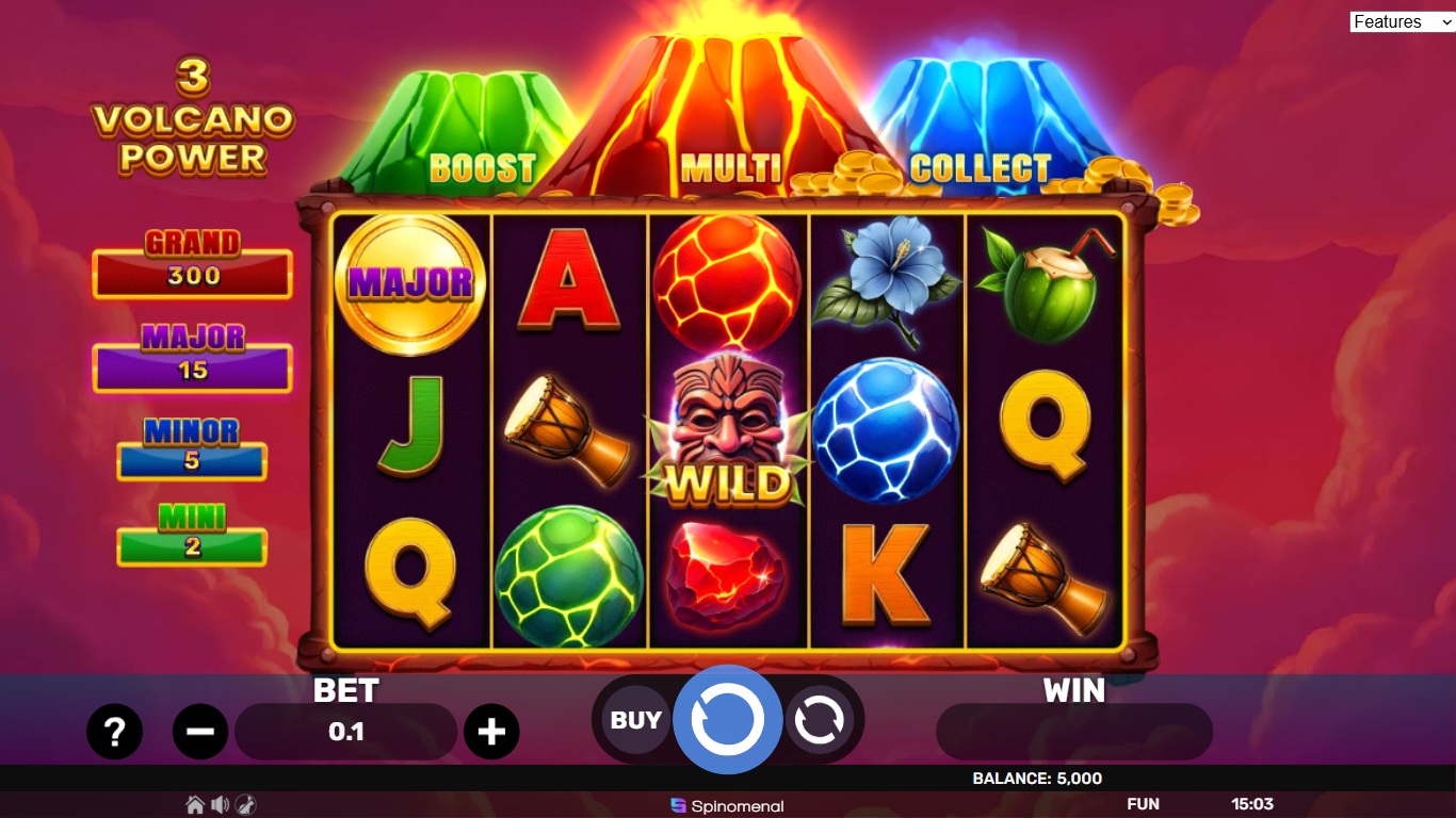 3 Volcano Power slot gameplay