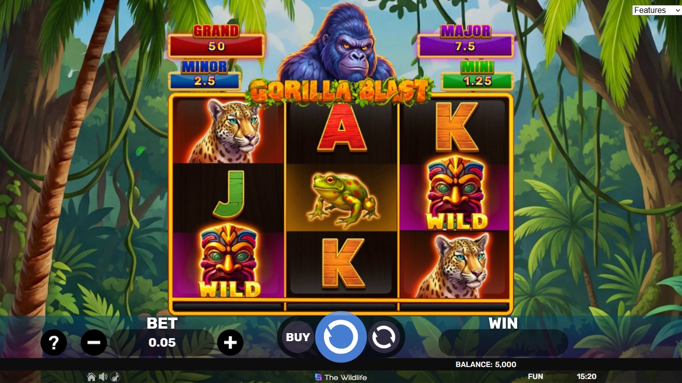 Gorilla Blast - Hold & Hit 3x3 gameplay