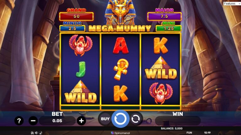 Mega Mummy - Hold & Hit 3x3 gameplay