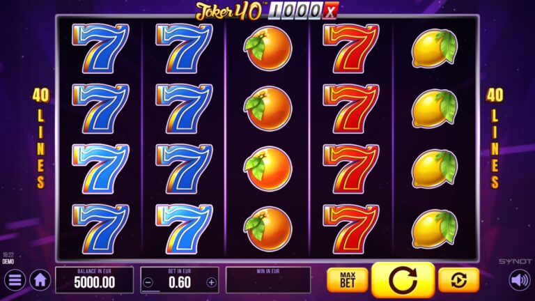 Joker 40 1000 gameplay
