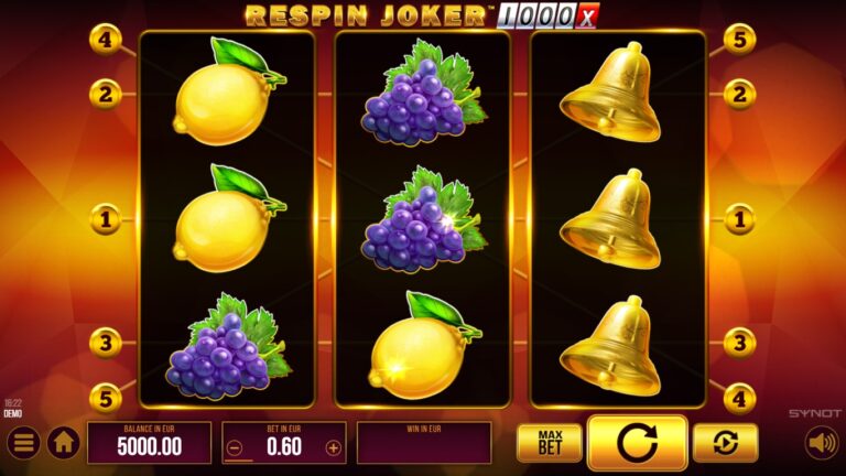Respin Joker 1000 gameplay