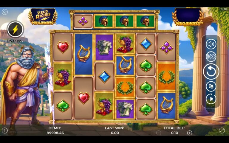 Zeus Riches Megaways gameplay