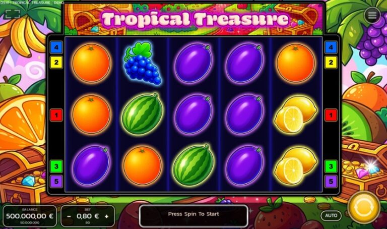 Tropical Treasure gameplay