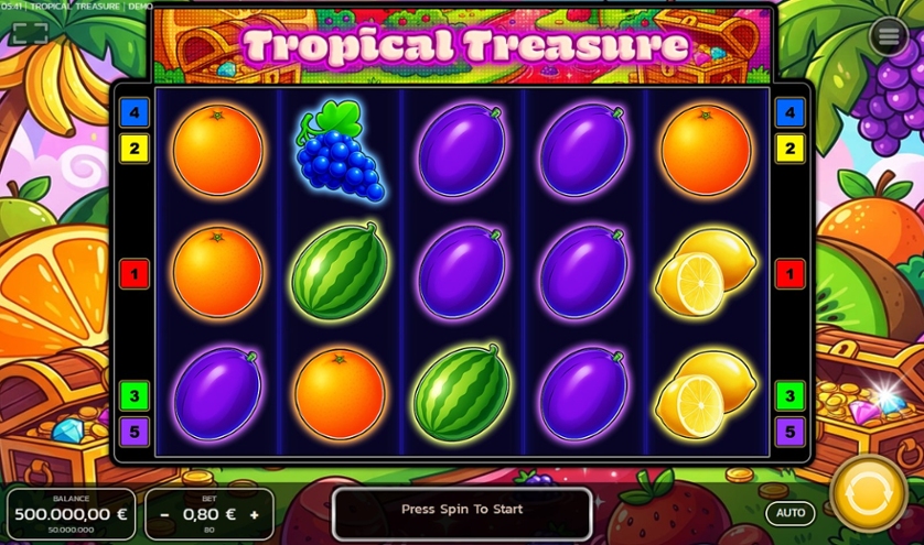 Tropical Treasure gameplay