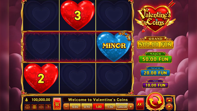 Valentine's Coins gameplay