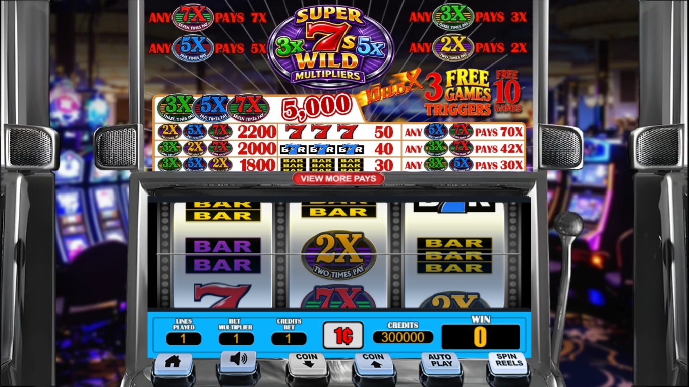 Super 7s Wild Multipliers gameplay