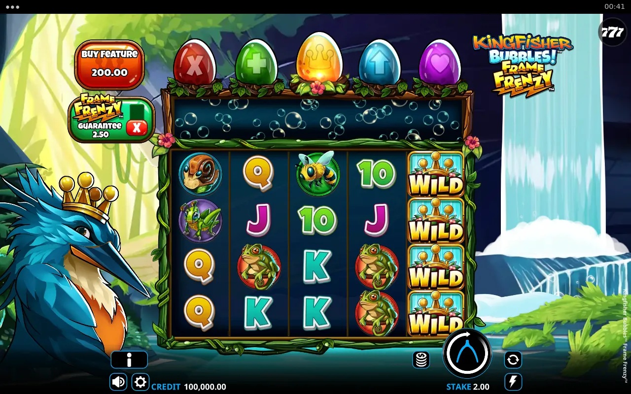 Kingfisher Bubbles Frame Frenzy gameplay