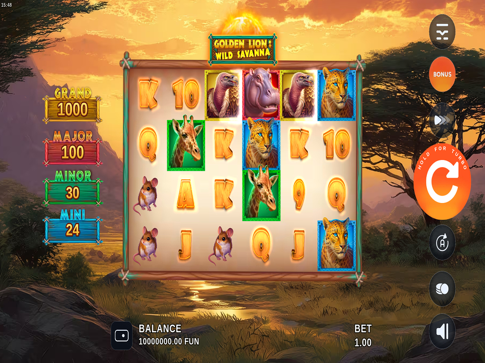 Golden Lion Wild Savanna gameplay
