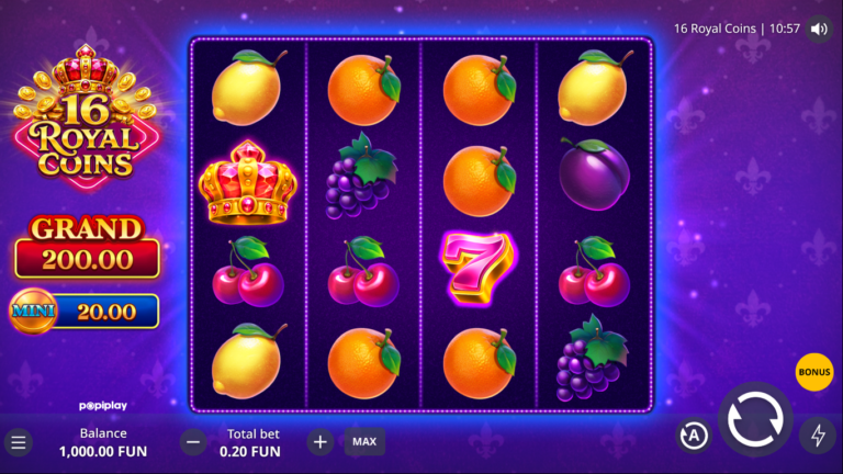 16 Royal Coins slot screenshot