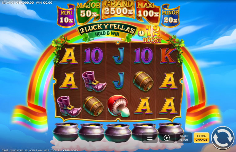 2 Lucky Fellas slot gameplay