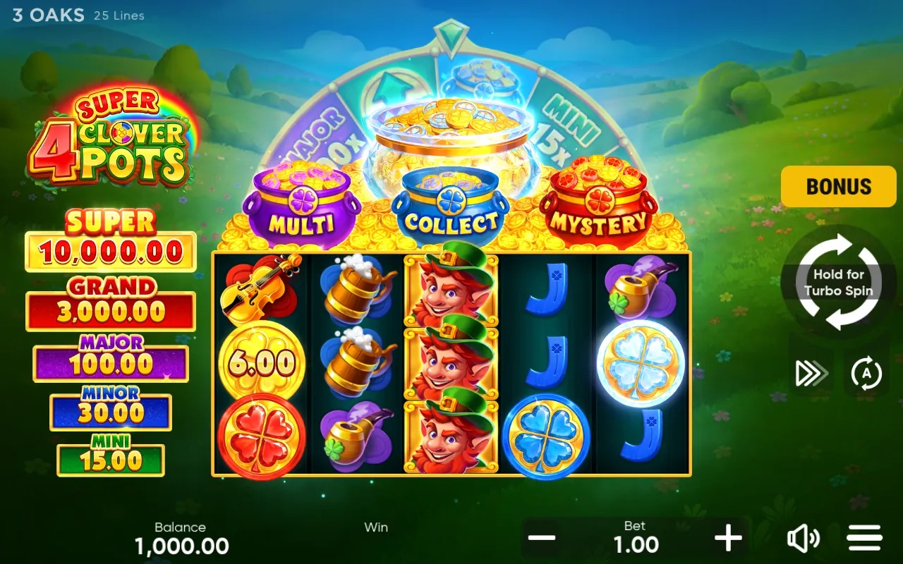 4 Super Clover Pots gameplay