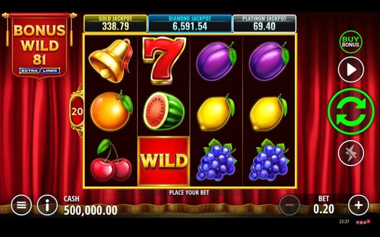 Bonus Wild 81 Extralines gameplay