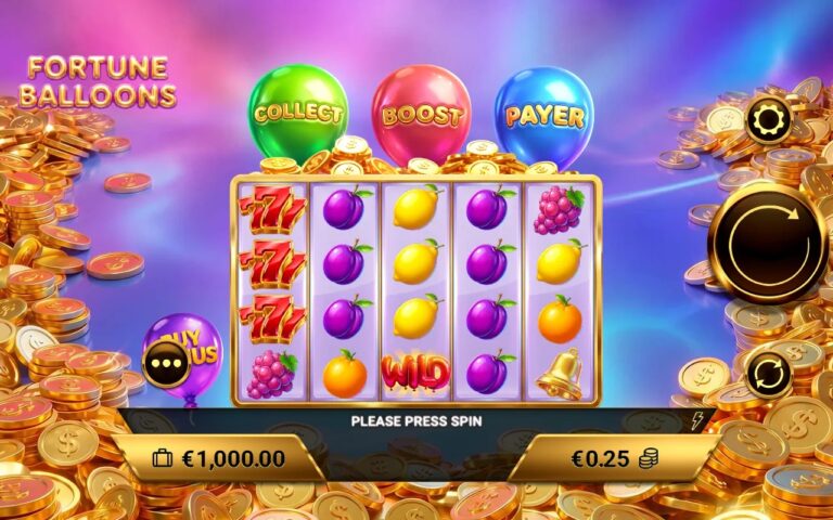 Fortune Balloons gameplay