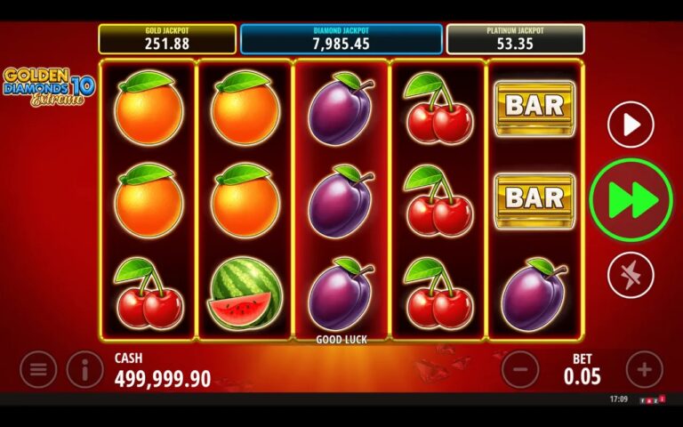 Golden Diamonds 10 Extreme slot screenshot