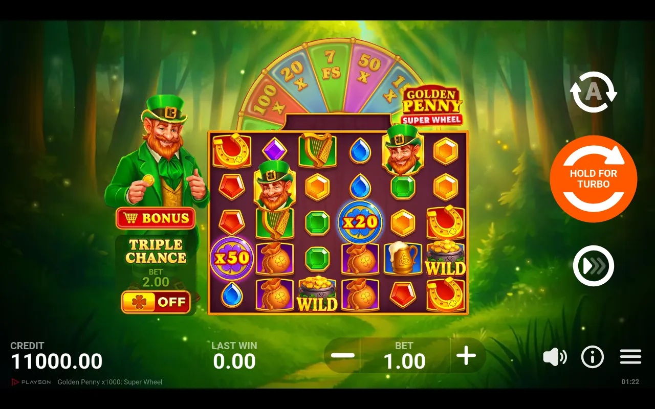 Golden Penny x1000: Super Wheel gameplay