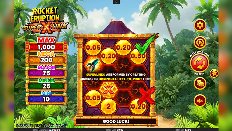 Rocket Eruption Super Link X gameplay