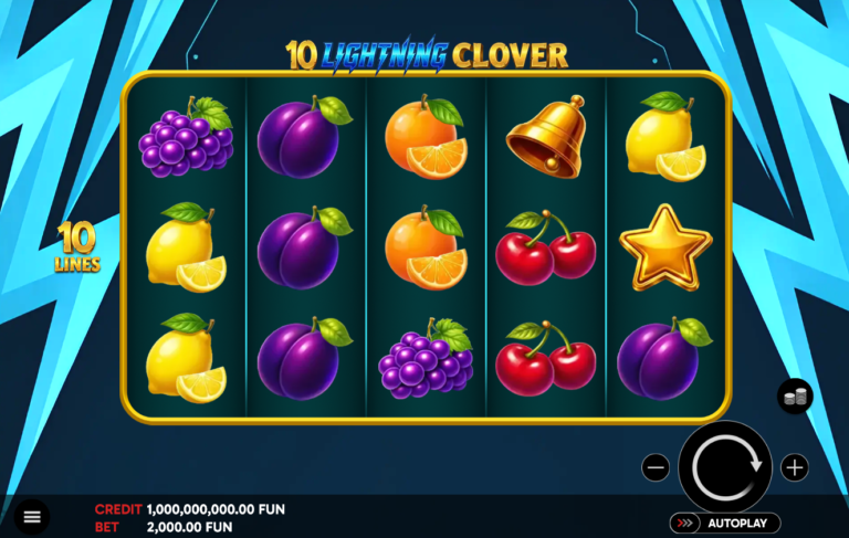 10 Lightning Clover slot gameplay