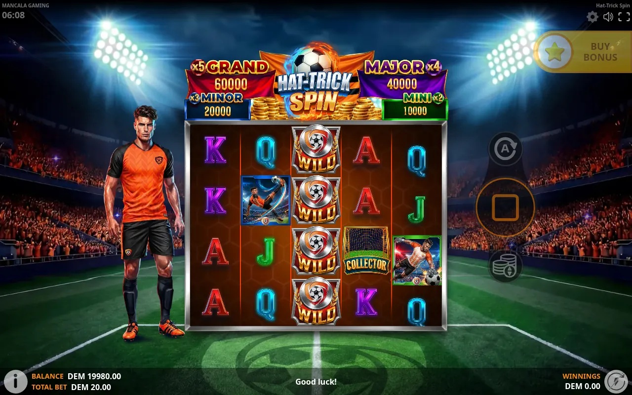 Hat-Trick Spin gameplay