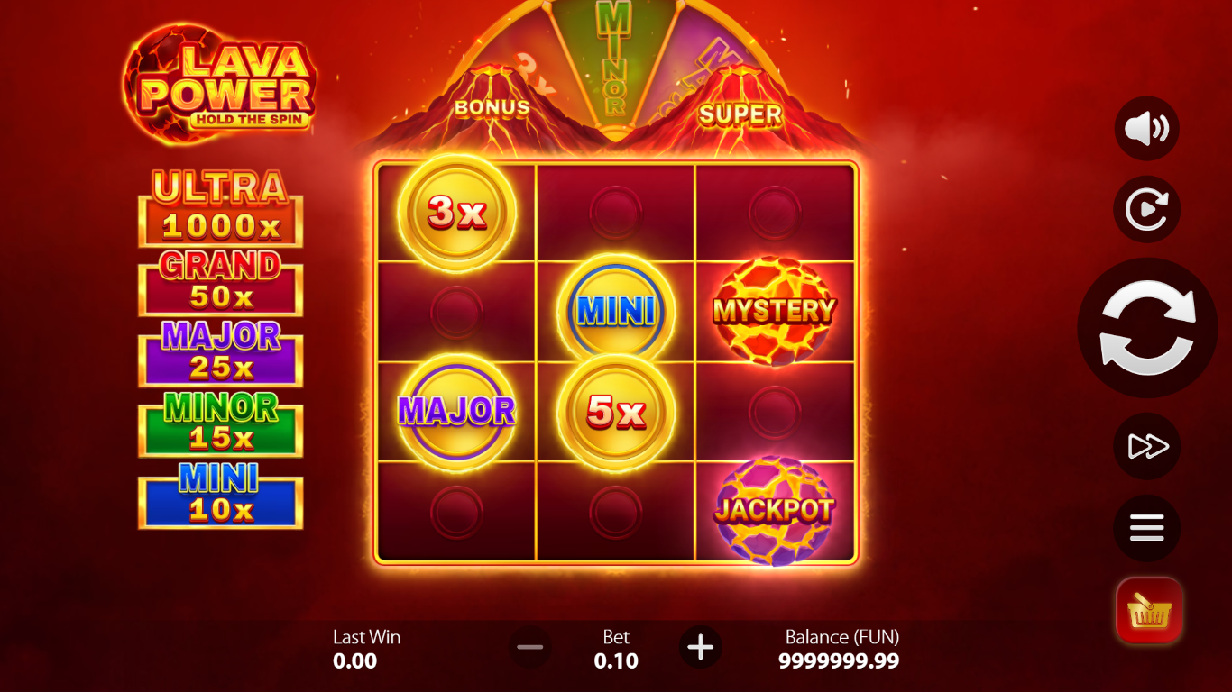 Lava Power: Hold the Spin gameplay