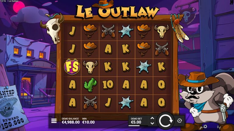 Le Outlaw slot gameplay
