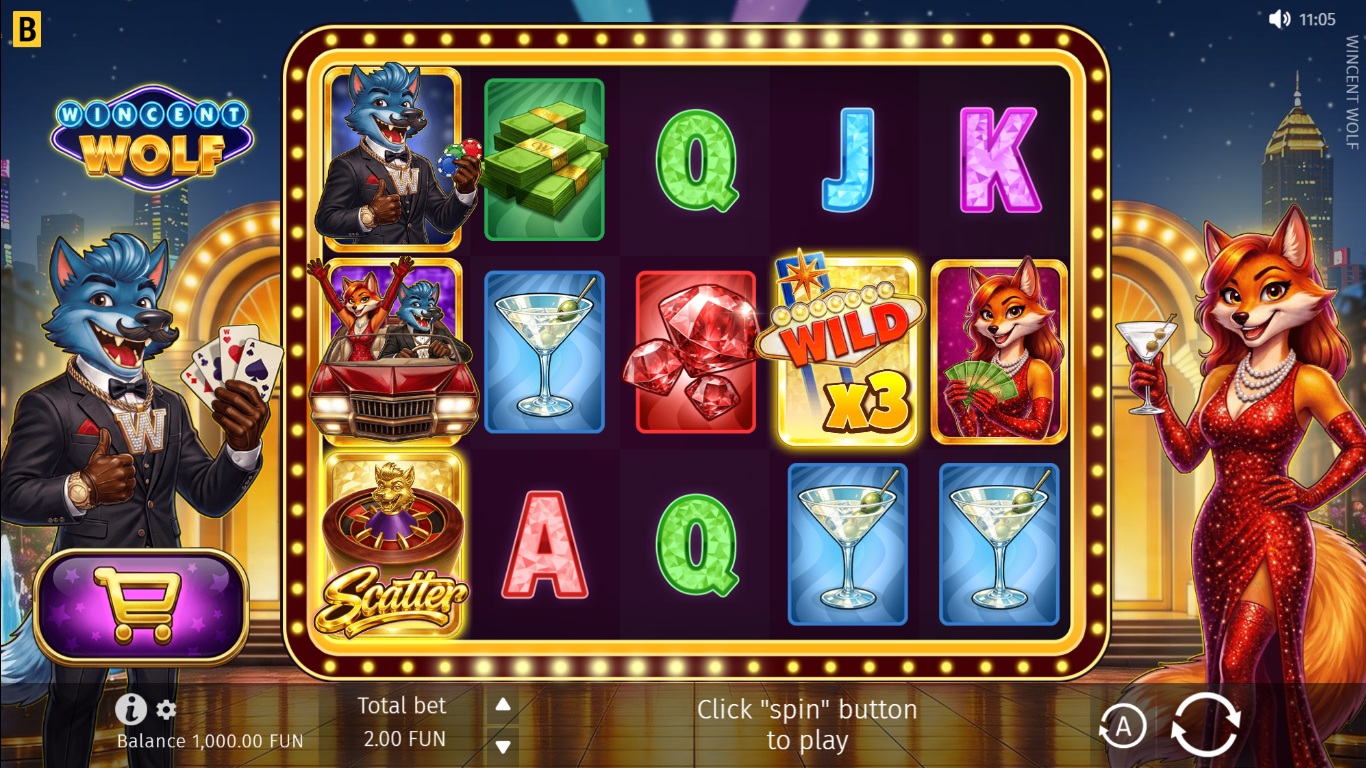 Wincent Wolf slot gameplay