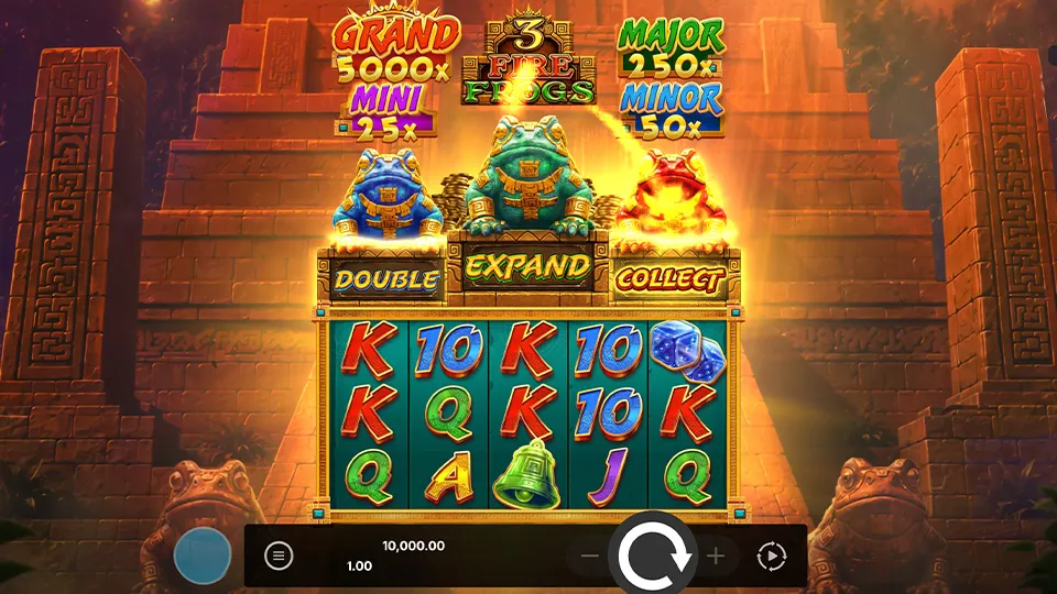 3 Fire Frogs: Hold & Win gameplay
