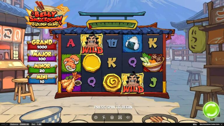 Belly Smackdown Golden Gains slot screenshot
