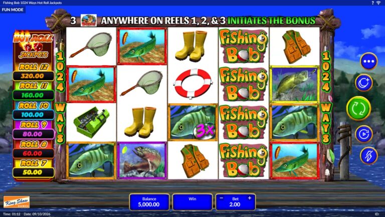 Fishing Bob - 1024 Ways Hot Roll Jackpots gameplay