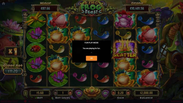 King Frog Feast gameplay