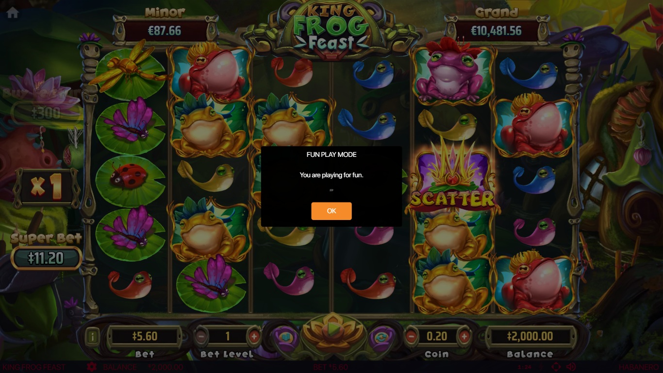 King Frog Feast gameplay