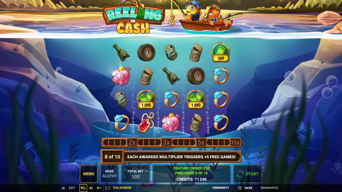 Reeling in Cash gameplay