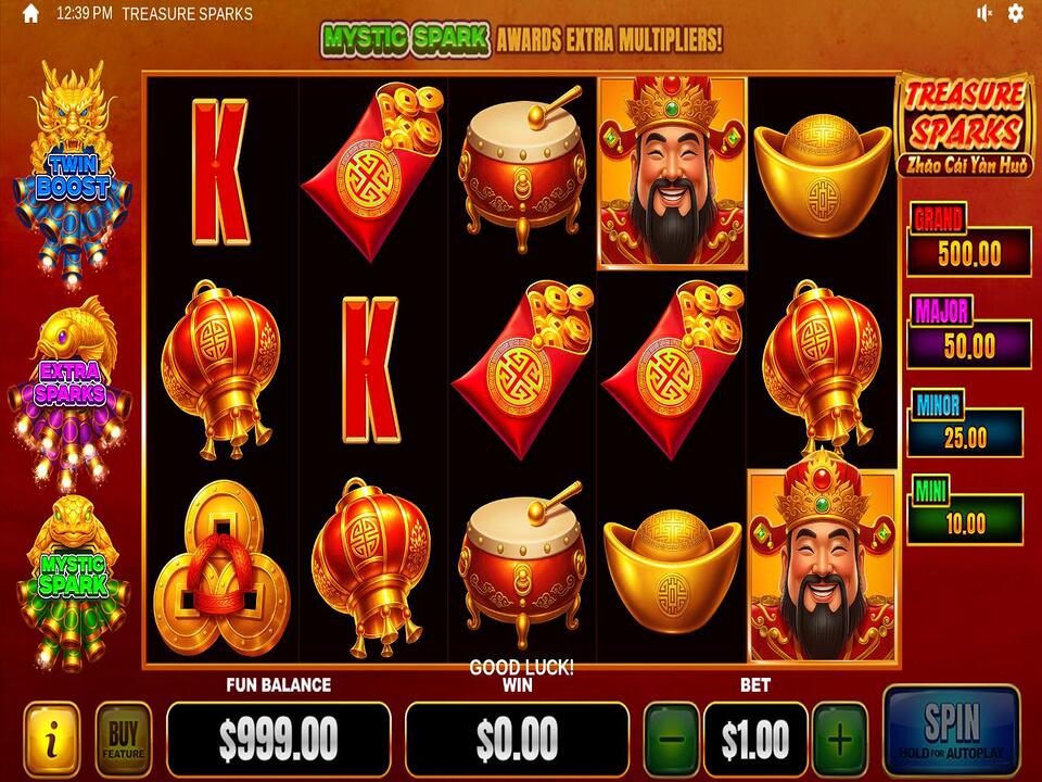 Treasure Sparks gameplay