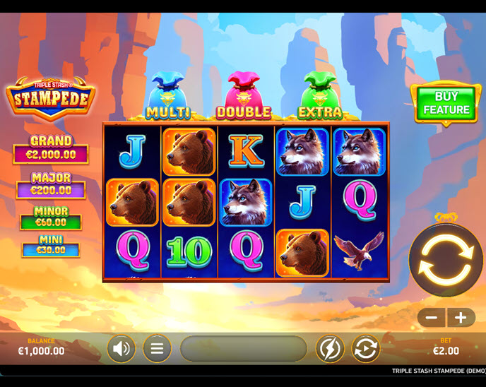 Triple Stash Stampede gameplay