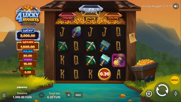 4 Lucky Nuggets gameplay