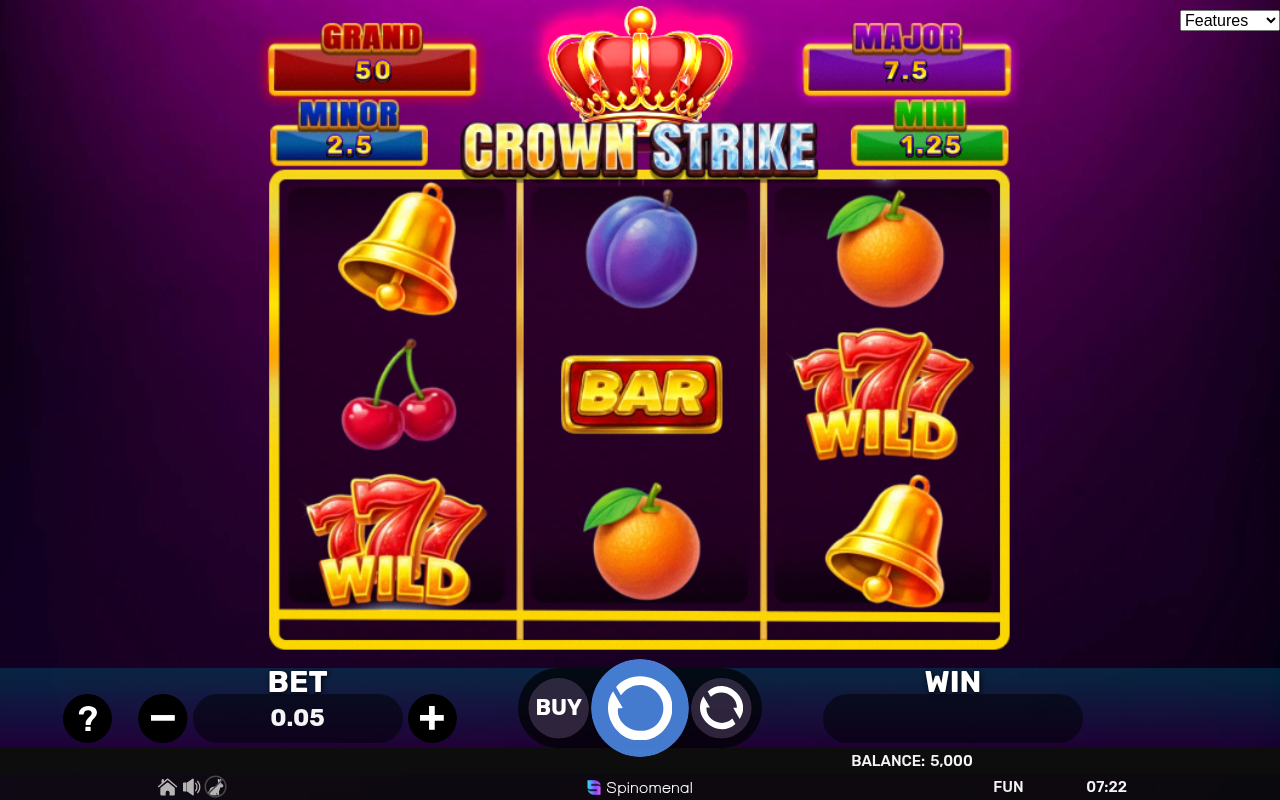 Crown Strike - Hold & Hit 3x3 gameplay
