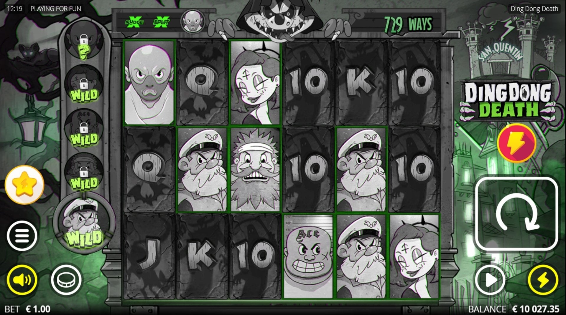 Ding Dong Death slot gameplay