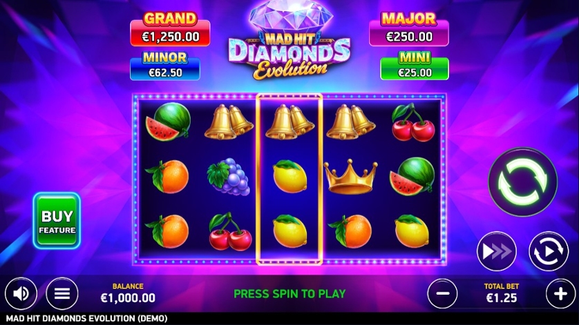 Mad Hit Diamonds Evolution gameplay
