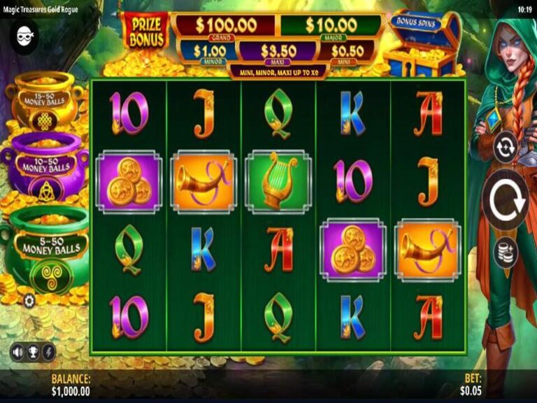 Magic Treasures Gold Rogue gameplay