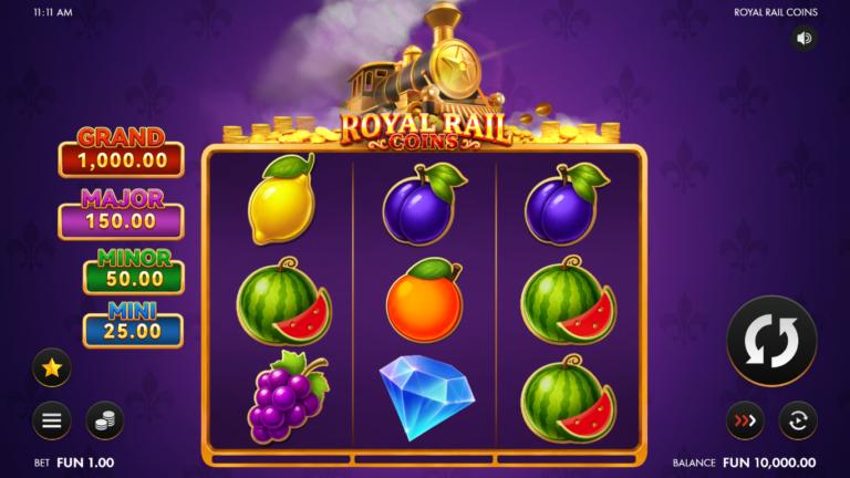 Royal Rail Coins gameplay