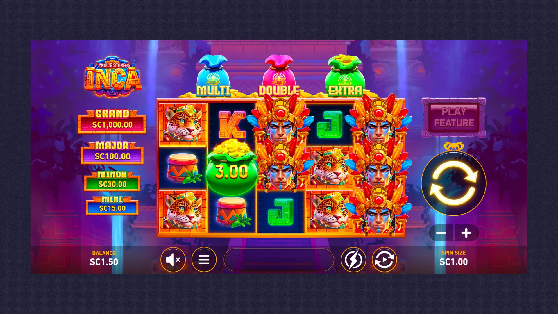 Triple Stash Inca gameplay