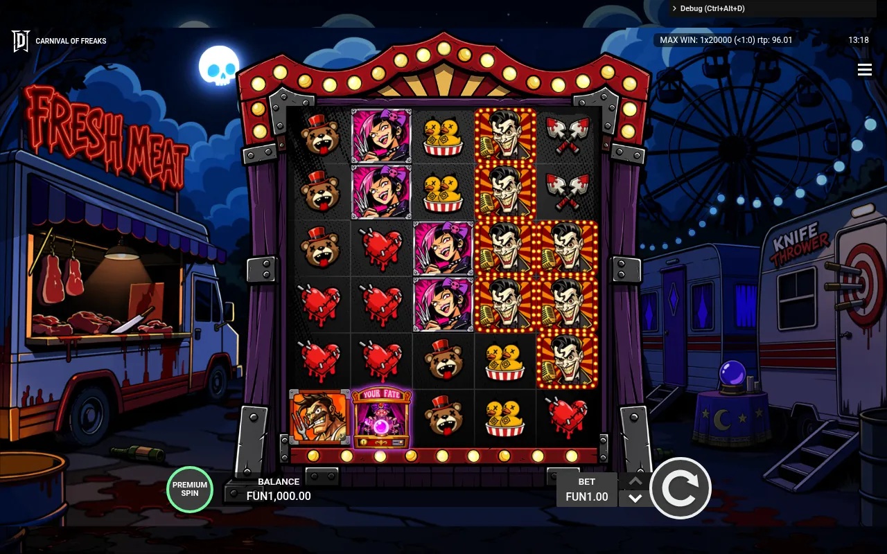 Carnival of Freaks gameplay