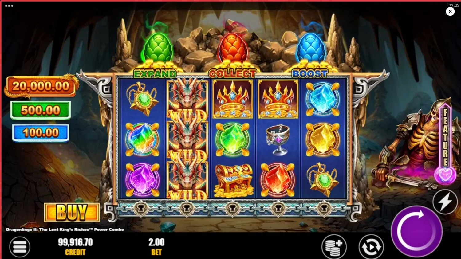 Dragonlings 2: The Lost King's Riches Power Combo gameplay