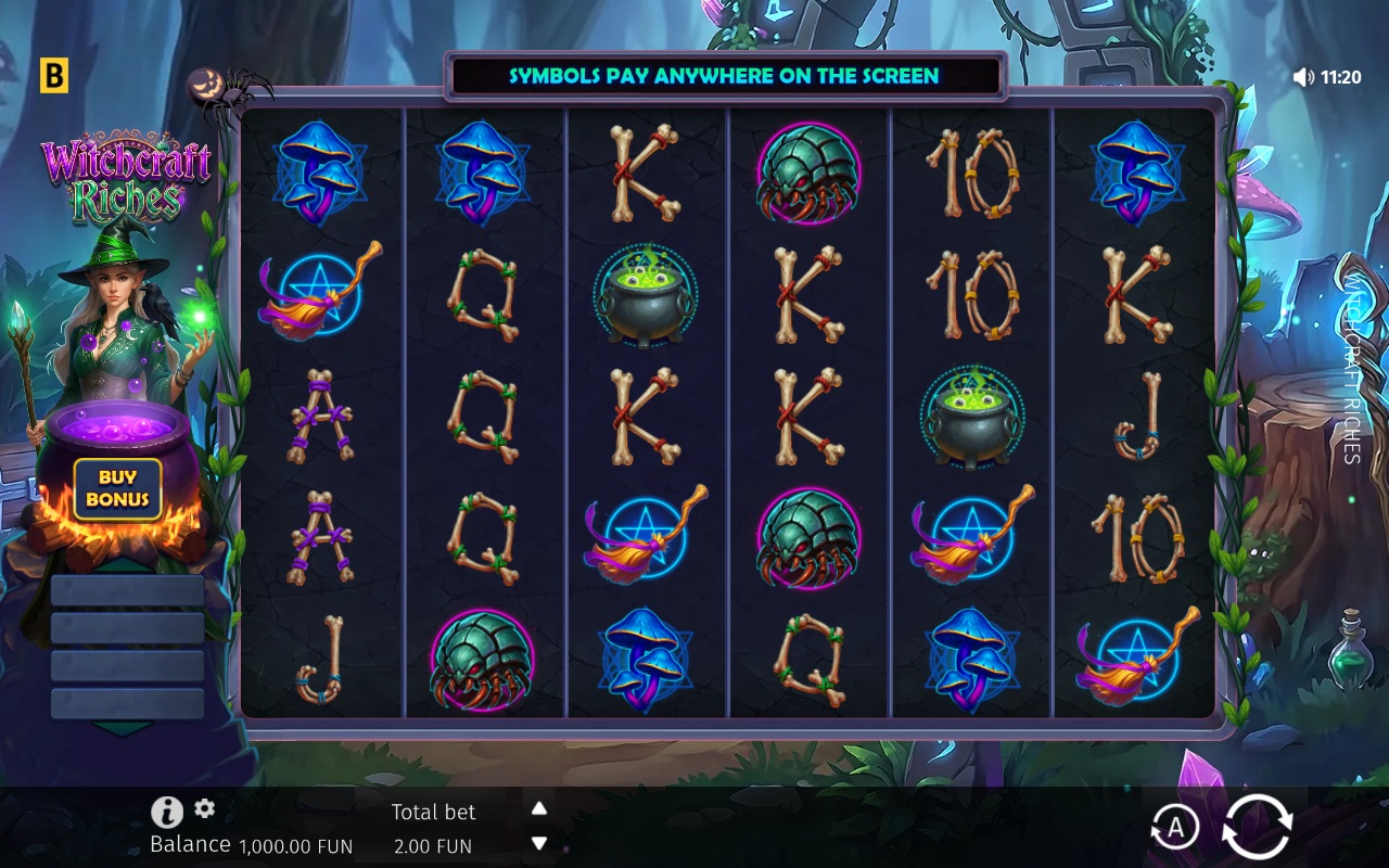 Witchcraft Riches gameplay